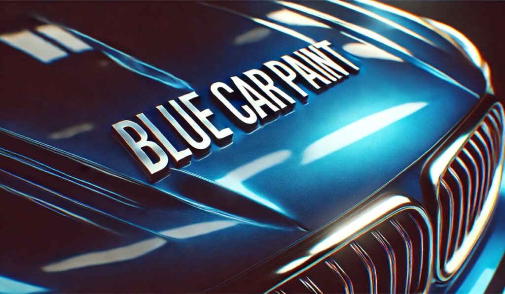 blue car paint