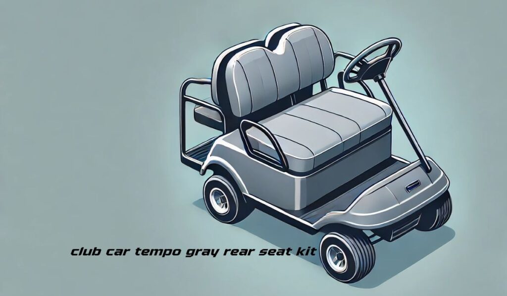 club car tempo gray rear seat kit